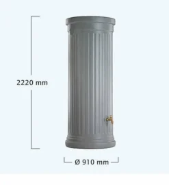 1000L Column Water Tank - Stone Grey 7 1000L Column Water Tank - Stone Grey -Gun Garden Shop 1000l column water tank 2 2 jpg