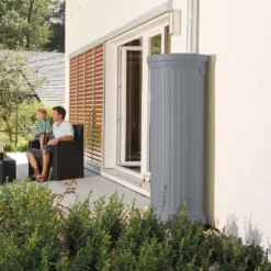 1000L Column Water Tank - Stone Grey