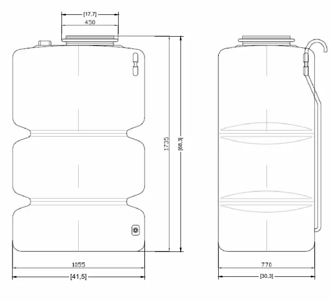 1000L Garden Water Tank 2 1000L Garden Water Tank - Image 2