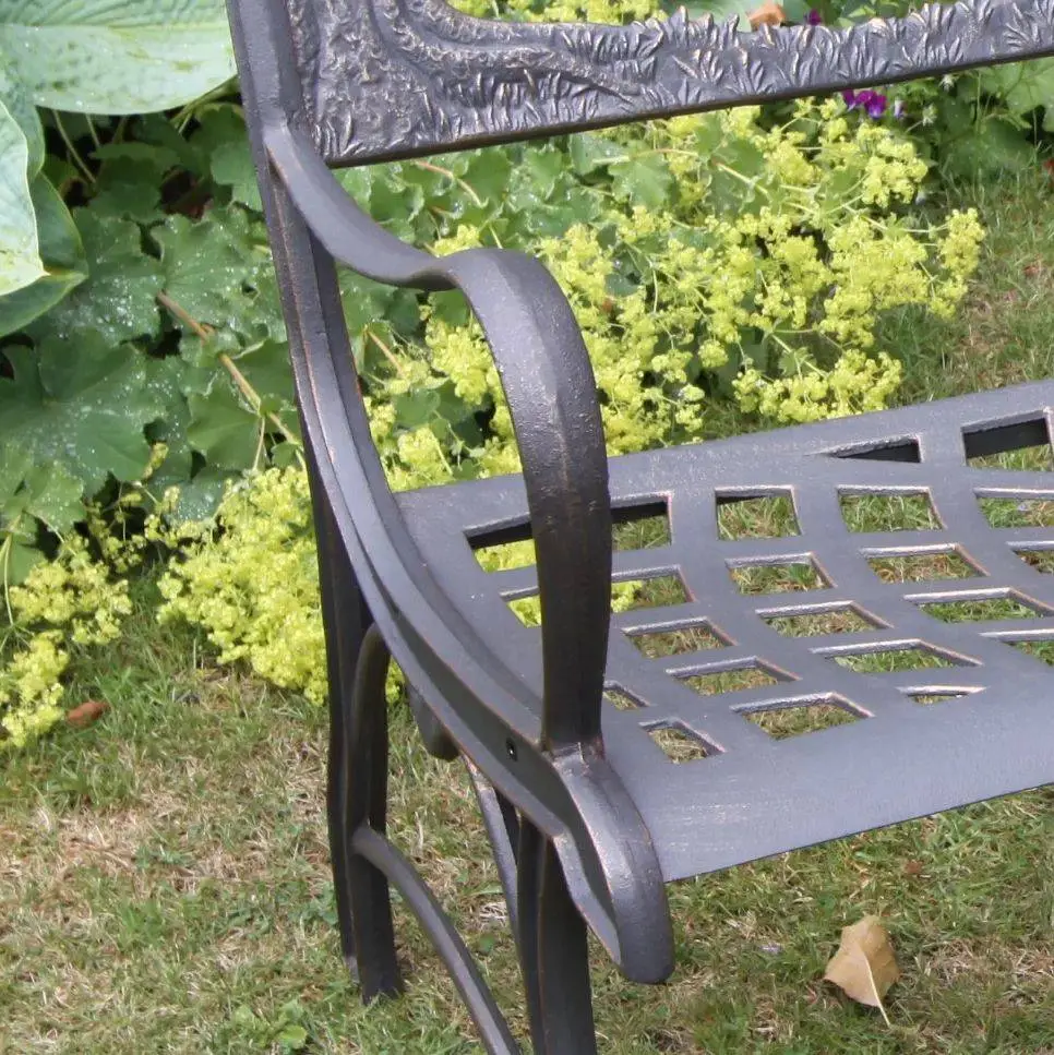 100% Cast Iron Garden Bench With Tree 3 100% Cast Iron Garden Bench With Tree - Image 3