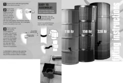 150L Woodgrain Effect Polybutt Water Butt - Oak Brown 8 150L Woodgrain Effect Polybutt Water Butt - Oak Brown -Gun Garden Shop 110lg11 12 png