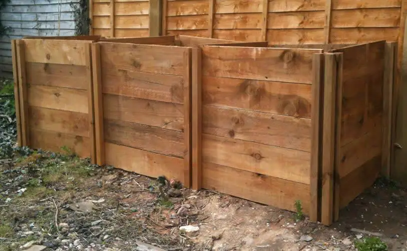 1150 Litre Blackdown Range Triple Standard Wooden Composter 1 1150 Litre Blackdown Range Triple Standard Wooden Composter