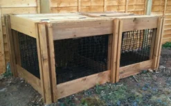 1200 Blackdown Range Double Leaf Mould Wooden Composter With Lids