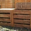 1200 Litre Blackdown Range Double Slotted Wooden Composter With Lids