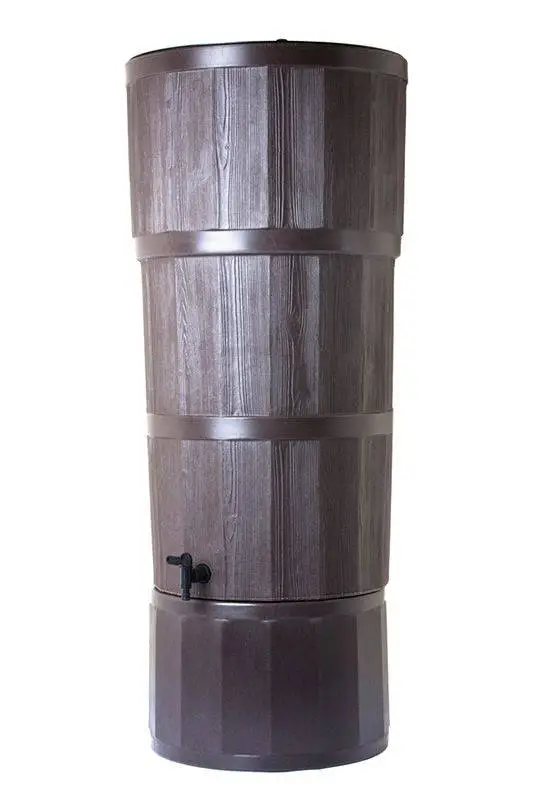 150L Woodgrain Effect Polybutt Water Butt - Oak Brown 1 150L Woodgrain Effect Polybutt Water Butt - Oak Brown