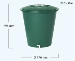 210L Round Water Butt With Stand 12 210L Round Water Butt With Stand -Gun Garden Shop 210l round water butt with stand 3 2 jpg