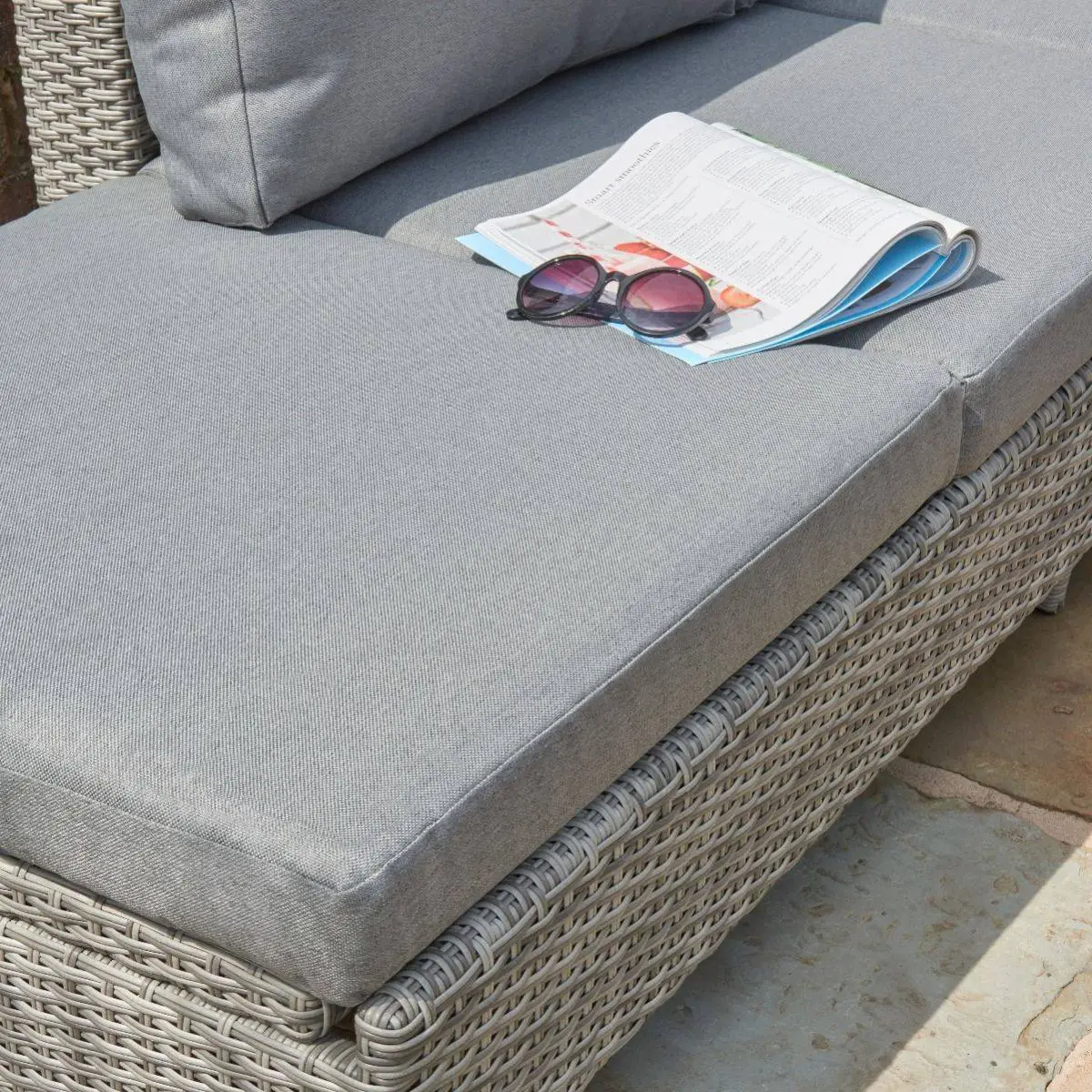 4 Seater Grey Bahama Corner Lounge Set 4 4 Seater Grey Bahama Corner Lounge Set - Image 4