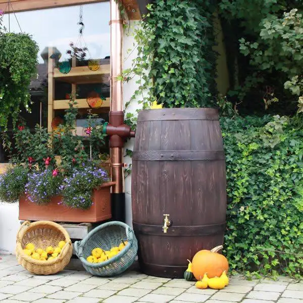 250L Barrique Oak Wood Effect Water Butt Barrel 3 250L Barrique Oak Wood Effect Water Butt Barrel - Image 3