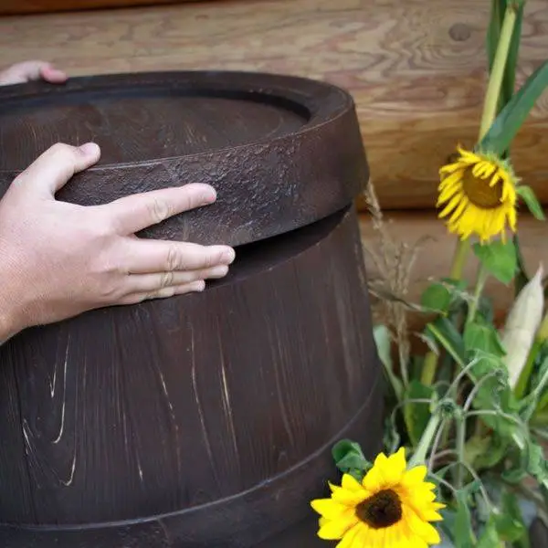 250L Barrique Oak Wood Effect Water Butt Barrel 6 250L Barrique Oak Wood Effect Water Butt Barrel - Image 6