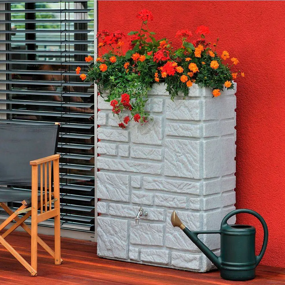 300L Maurano Stone Effect Water Butt - Granite 1 300L Maurano Stone Effect Water Butt - Granite