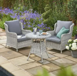 Wroxham Rattan Effect Bistro Set - Grey 5 Wroxham Rattan Effect Bistro Set - Grey -Gun Garden Shop 26000 jpg