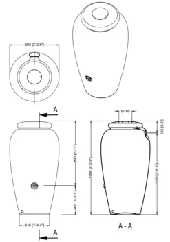 300L Rainwater Amphora Water Butt -Gun Garden Shop 3 4527 300l rainwater amphora png