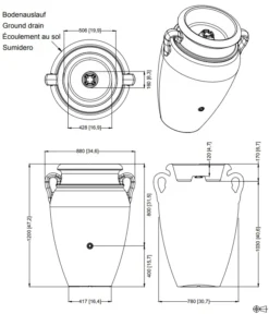 360L Antique Amphora Water Butt In Terracotta -Gun Garden Shop 3 4541 2 and 3 360 amphora 2 png