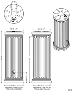 500L Column Water Tank In Sand Beige 7 500L Column Water Tank In Sand Beige -Gun Garden Shop 3 4549 and 50 500l column png