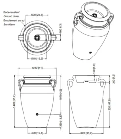 600L Antique Amphora Water Butt - Terracotta Effect -Gun Garden Shop 3 4559 and 61 600l antique amphora 1 png