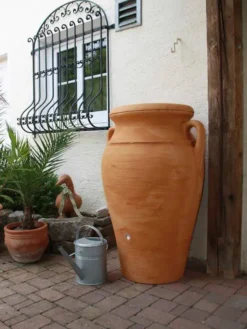 300L Helena Amphora Water Butt In Terracotta Effect -Gun Garden Shop 300l helena amphora water butt 4 2 jpg
