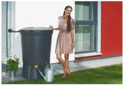 Grey 300L Lanzarote Water Butt With Stand 11 Grey 300L Lanzarote Water Butt With Stand -Gun Garden Shop 300l lanzarote water butt with stand 1 2 jpg