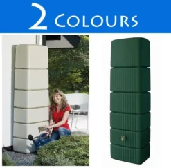 330L Slim Rainwater Wall Tank In Green 7 330L Slim Rainwater Wall Tank In Green -Gun Garden Shop 300l slim rainwater wall tank 1 2 jpg