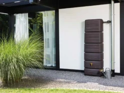 330L Slim Wood Decor Rainwater Wall Tank -Gun Garden Shop 300l slim wood decor rainwater wall tank 2 2 jpg