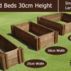 30cm High Single Raised Beds - Blackdown Range - 50cm Wide