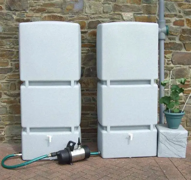 1600L 3P Technik Rain Tank System - Granite (2 X 800L Tanks) 1 1600L 3P Technik Rain Tank System - Granite (2 X 800L Tanks)