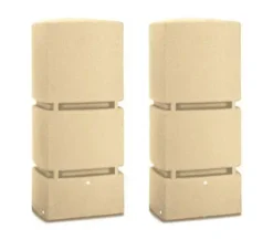 1600L 3P Technik Rain Tank System - Sandstone
