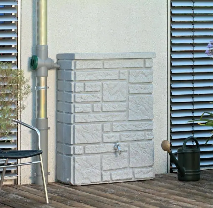 300L Maurano Stone Effect Water Butt - Granite 4 300L Maurano Stone Effect Water Butt - Granite - Image 4