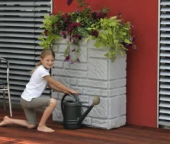 300L Maurano Stone Effect Water Butt - Granite 6 300L Maurano Stone Effect Water Butt - Granite -Gun Garden Shop 3p technik decorative maurano stone wall effect water butt tanks granite 2 jpg