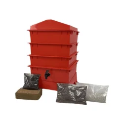 3 Tray Standard Tiger Rainbow Wormery Electric Red