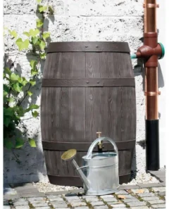 500L Burgundy Wood Effect Water Butt Barrel -Gun Garden Shop 500l burgundy wood effect water butt barrel 3 2 jpg