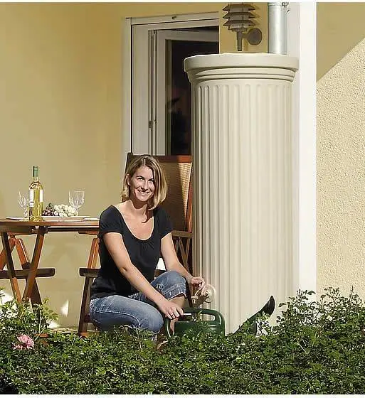 500L Column Water Tank In Sand Beige 1 500L Column Water Tank In Sand Beige