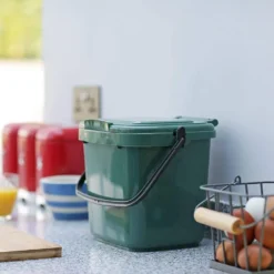 Recycled Plastic 7ltr Green Kitchen Caddy