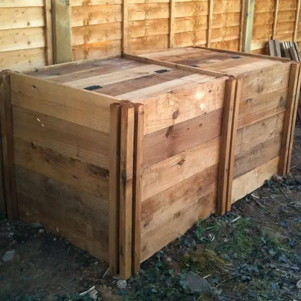 800 Litre Blackdown Range Double Standard Wooden Composter With Lids 2 800 Litre Blackdown Range Double Standard Wooden Composter With Lids - Image 2