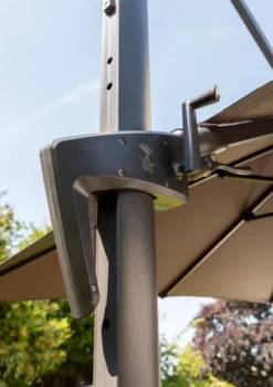 3 X 3m Royce Executive Cantilever Parasol - Carbon Grey -Gun Garden Shop 87410 1 jpg