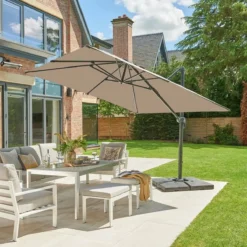 3 X 3m Royce Executive Cantilever Parasol - Taupe