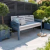 Florenity Galaxy 3 Seater Bench - Grey/Blue