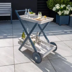 Florenity Galaxy Drinks Trolley - Grey