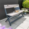 Florenity Galaxy Folding Bench - Grey/Blue