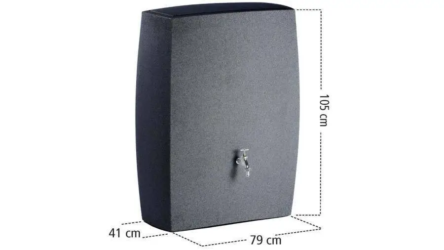 275L Noblesse Decorative Water Butt - Charcoal 4 275L Noblesse Decorative Water Butt - Charcoal - Image 4