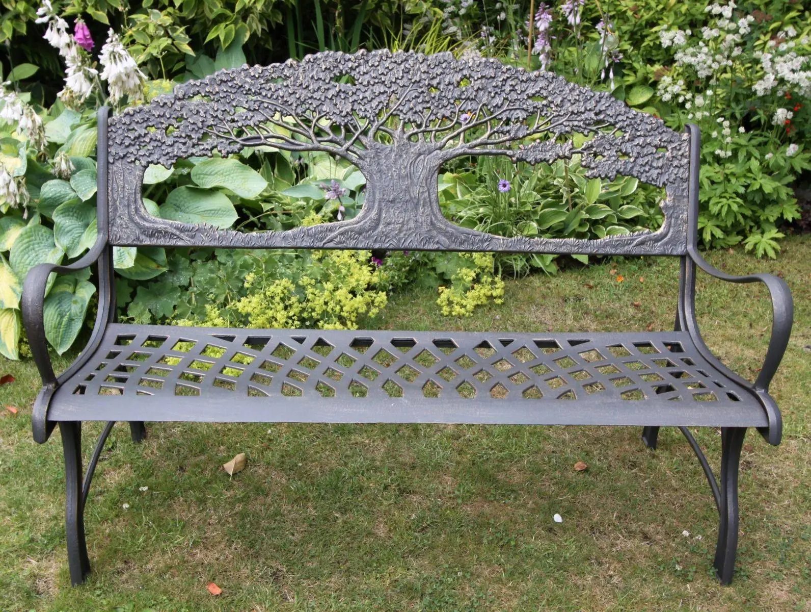 100% Cast Iron Garden Bench With Tree 6 100% Cast Iron Garden Bench With Tree - Image 6