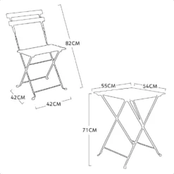 Bistro Black Frame Acacia Wood Garden Set 7 Bistro Black Frame Acacia Wood Garden Set -Gun Garden Shop bistro black frame acacia wood garden set 2 jpg