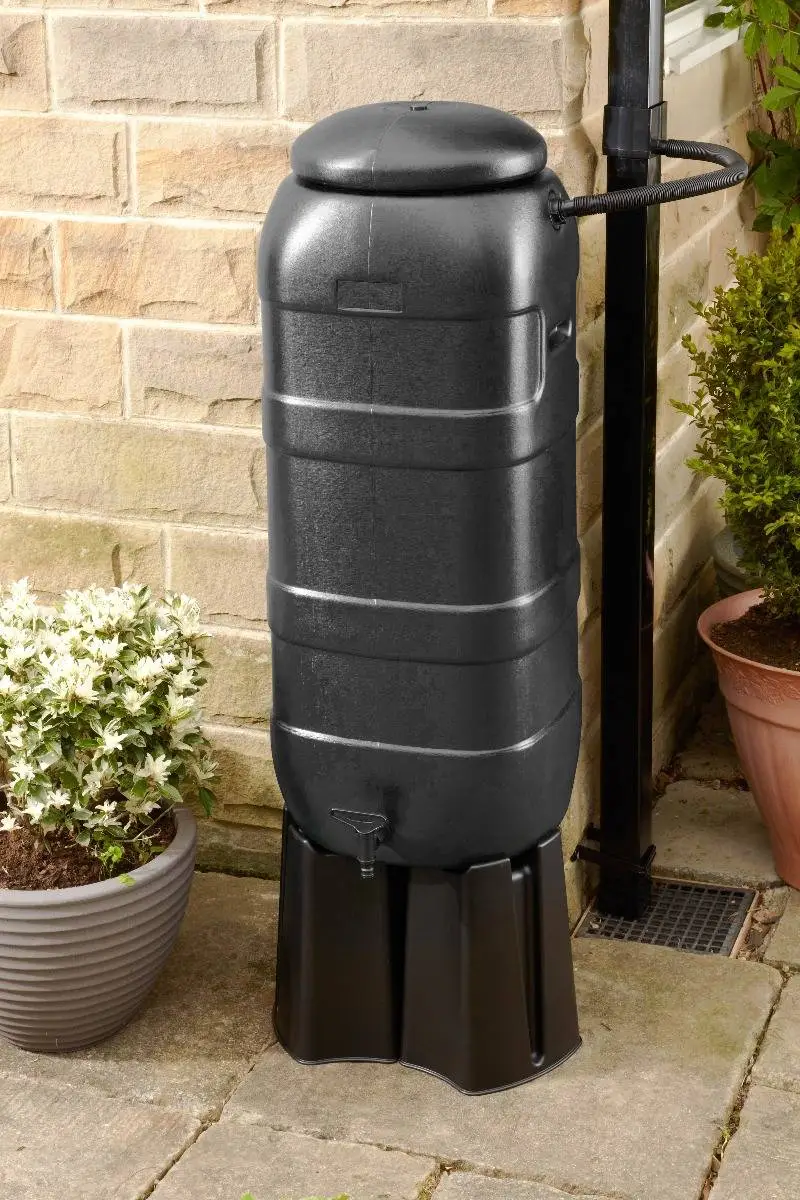 100L Black RainSaver Kit (Includes Multi Piece Stand And Diverter) 1 100L Black RainSaver Kit (Includes Multi Piece Stand And Diverter)