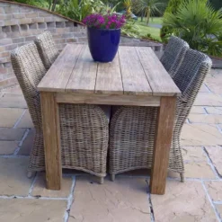 Rustic Reclaimed Teak Open Slat Dining Table 5 Rustic Reclaimed Teak Open Slat Dining Table -Gun Garden Shop blackberry july 11 100 jpg