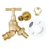 1/2" Brass Tap Kit With 3/4" BSP Adapter
