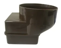 Brown 60mm Square Adapter For Gutter Mate