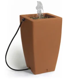Algreen 185L Madison Rain Barrel With Fountain - Terracotta Effect