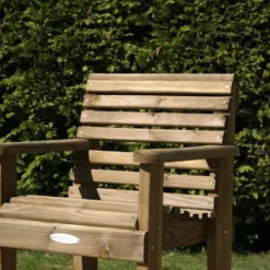 2.4m 6 Seater Douglas Fir Woodland Table With 6 Woodland Armchairs 7 2.4m 6 Seater Douglas Fir Woodland Table With 6 Woodland Armchairs -Gun Garden Shop charis jpg