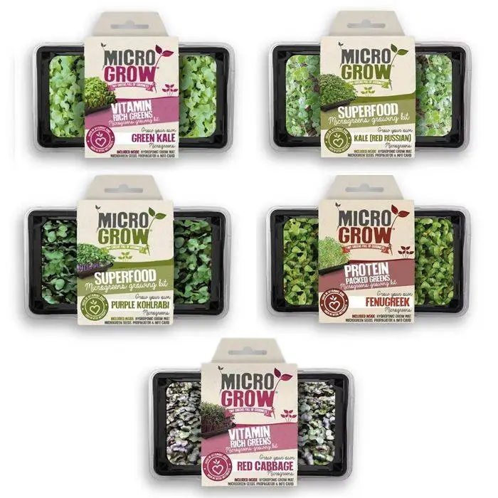 Grow Your Own Kit - Micro-Grow Set Of Five 1 Grow Your Own Kit - Micro-Grow Set Of Five
