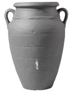 260L Antique WALL Amphora Water Butt - Granite 9 260L Antique WALL Amphora Water Butt - Granite -Gun Garden Shop graf 260 litre antique wall amphora water butt tank granite grey 1 jpg