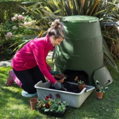 Recycled Plastic 330L Johanna Hot Composter - Green 12 Recycled Plastic 330L Johanna Hot Composter - Green -Gun Garden Shop greenjoh2 1 jpg